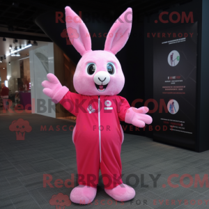 Rosa kaninmaskotkostyme...