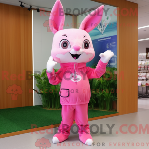 Rosa kaninmaskotkostyme...