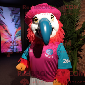 Magenta Macaw mascot...