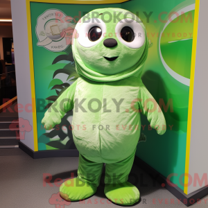 Postava maskota Lime Green...