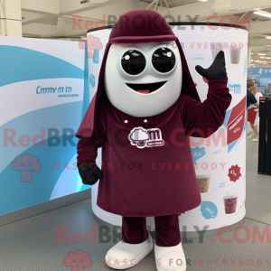 Maroon Ice Cream mascot...