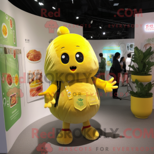 Citrongul kartoffel maskot...