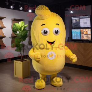 Citrongul kartoffel maskot...