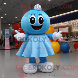 Sky Blue Meatballs maskot...