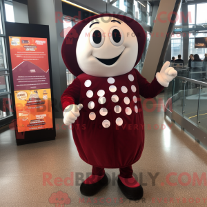 Maroon Lasagne maskot...