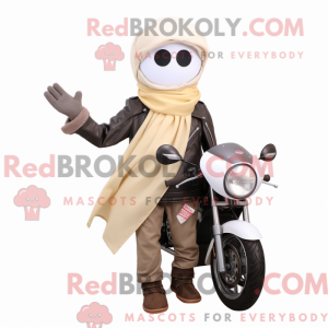Beige plomme-maskotkostyme...