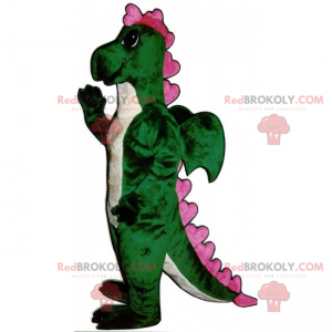 Mascotte de dragon aux petites ailes - Redbrokoly.com