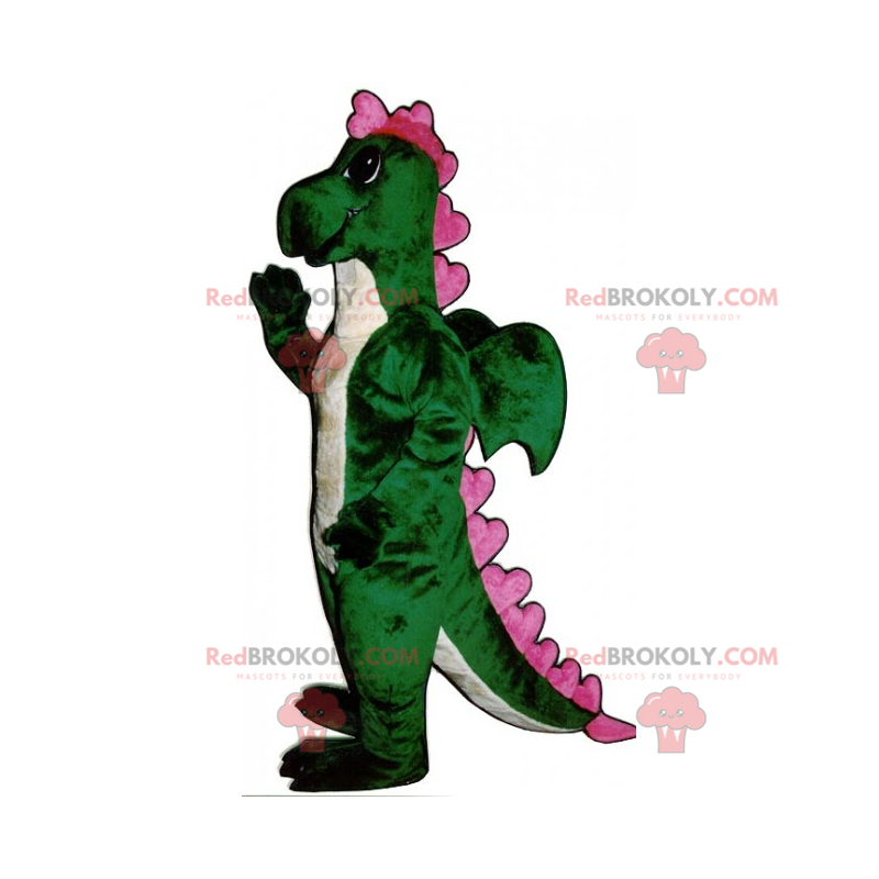 Dragon mascot with small wings - Redbrokoly.com