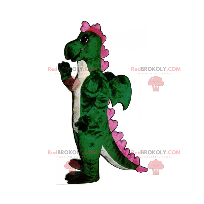 Dragon mascotte met kleine vleugels - Redbrokoly.com