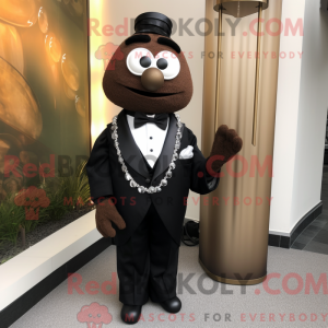Brun vedhæng maskot kostume...