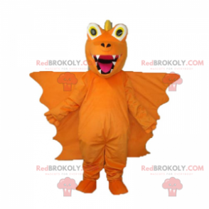 Dragon maskot med veldig store vinger - Redbrokoly.com