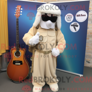 Costume de mascotte crème...