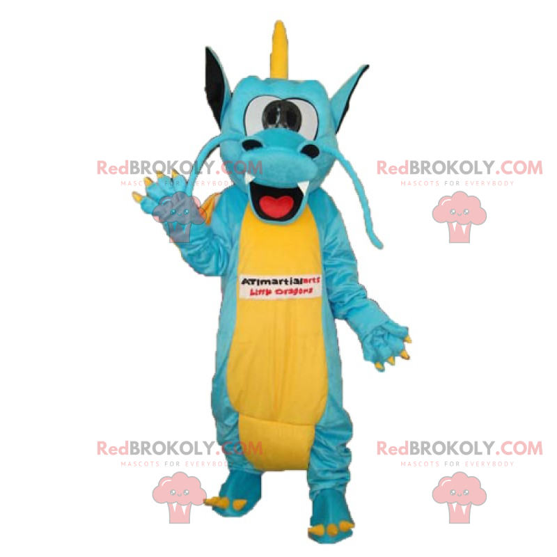 Dragon mascotte met kleine kuif - Redbrokoly.com Dragon mascotte met kleine kuif - Redbrokoly.com