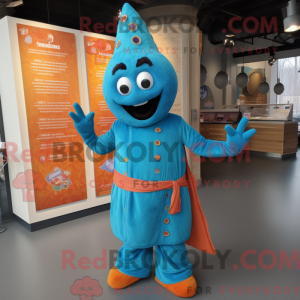Cyan Tikka Masala maskot...
