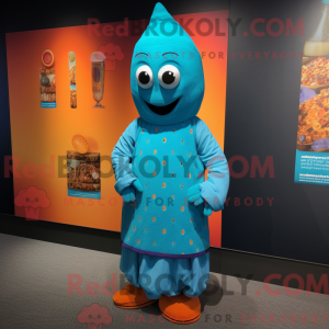 Costume de mascotte Cyan...