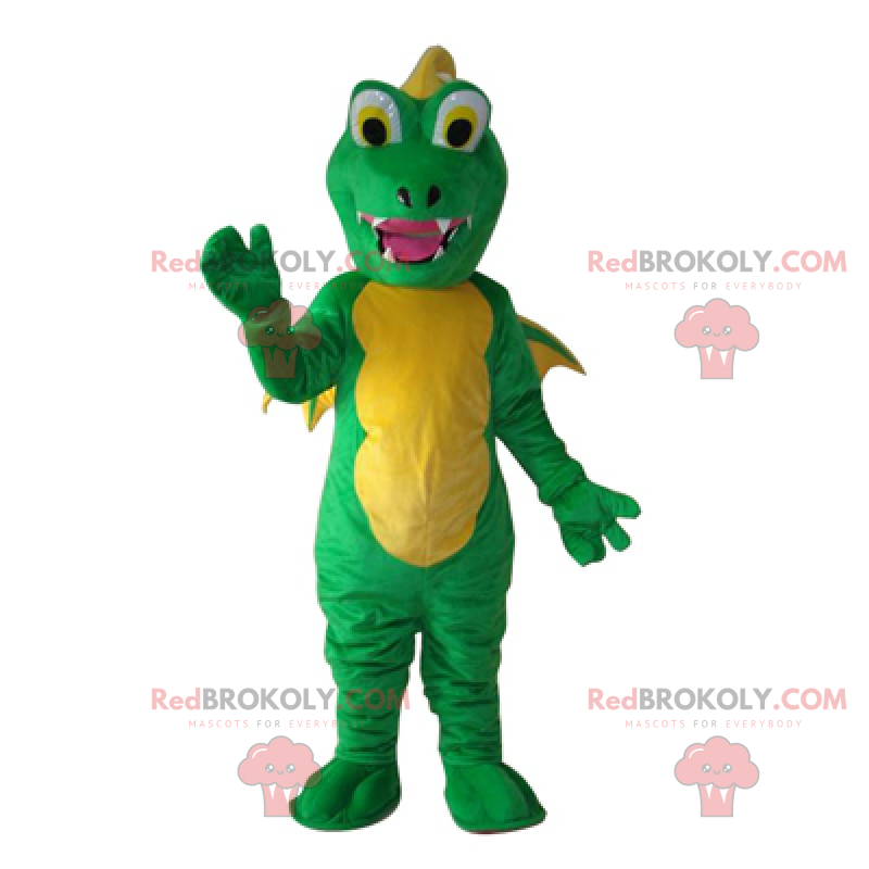 Mascotte drago con piccole ali - Redbrokoly.com