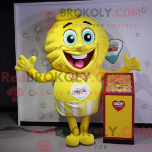 Yellow Candy Box maskot...
