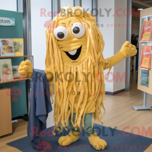 Gold Pesto Pasta mascot...