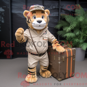 Tan Tiger-mascottekostuum...