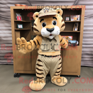 Tan Tiger mascot costume...