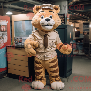 Tan Tiger Maskottchen...