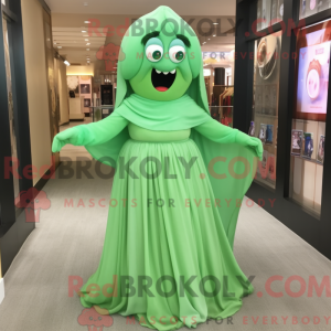 Green Ghost maskot kostume...