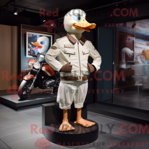Máscara bege de pato...