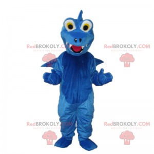 Mascotte de dragon bleu - Redbrokoly.com