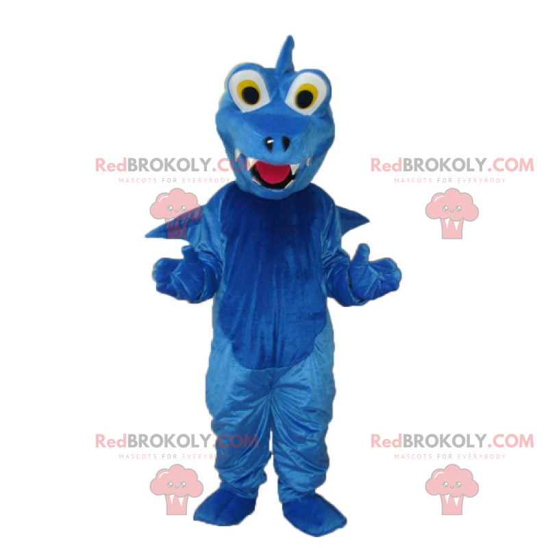 Blaues Drachenmaskottchen - Redbrokoly.com