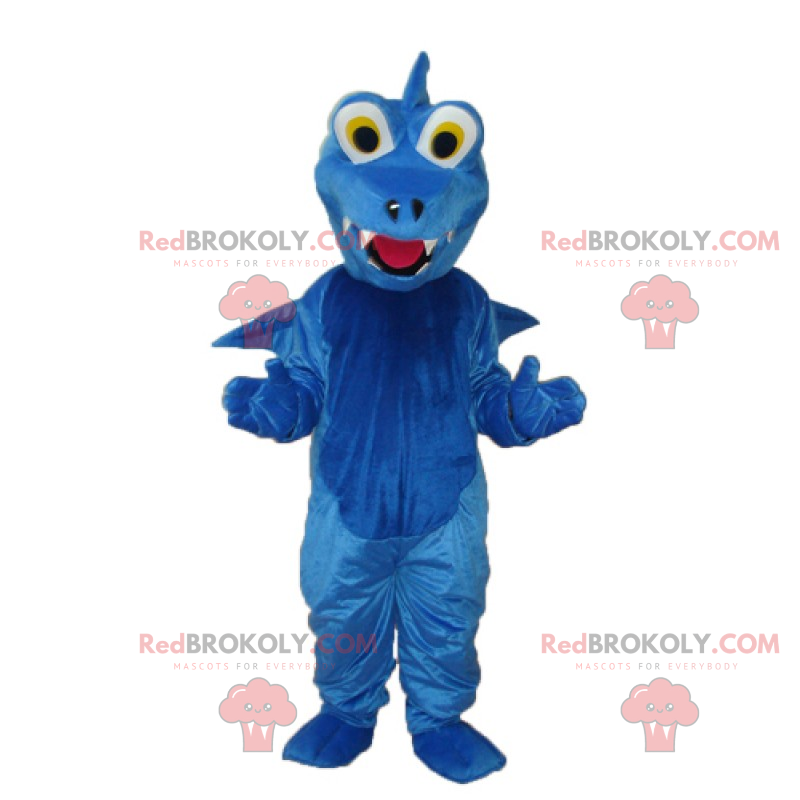 Blauwe draak mascotte - Redbrokoly.com
