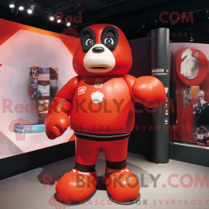 Boxing Glove mascot costume...