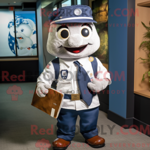 Navy Lasagne maskot kostume...