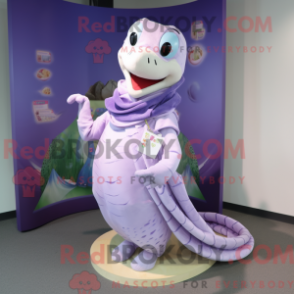 Lavendel Máscara de dragão em Python com máscara e sjalnåler - Mascotes Python - REBROKO_251392 - RedBrokoly.com