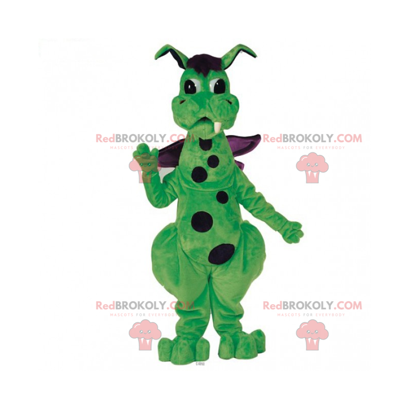 Mascote dragão peludo - Redbrokoly.com