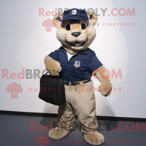 Costume mascotte Puma bleu...