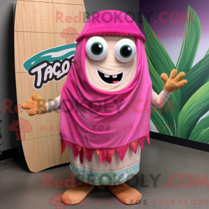 Pink Tacos maskot kostume...