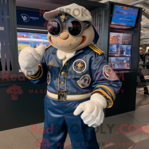 Costume mascotte de Navy...