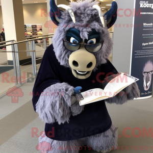Granatowy Woolly Rhinoceros...