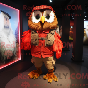 Red Owl-mascottekostuum...