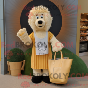 Gold Shepard S Pie mascot...
