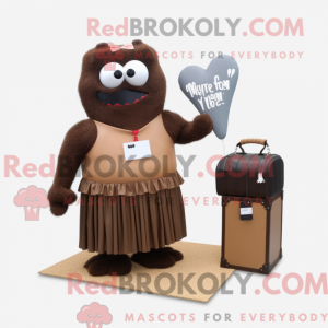 Postava maskota Brown Love...