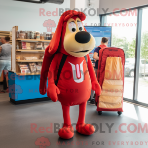 Red Hot Dog Maskottchen...