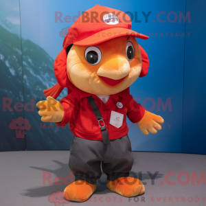 Máscara de Red Goldfish com...
