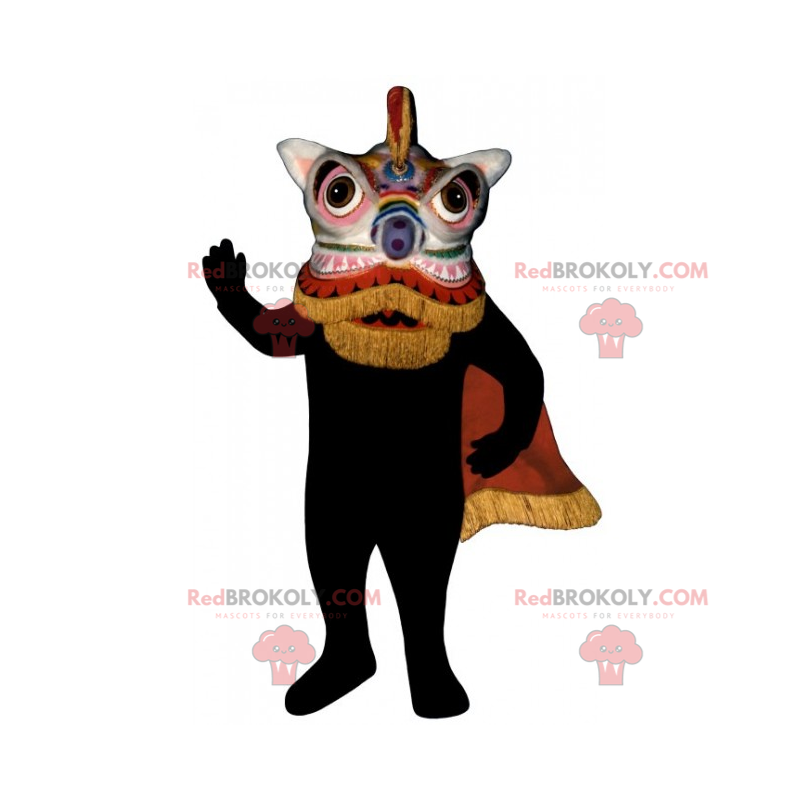 Chinesisches traditionelles Drachenmaskottchen - Redbrokoly.com