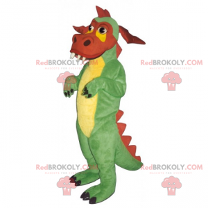 Mascotte de dragon tricolore - Redbrokoly.com