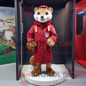 Rød Ilder maskot kostume...
