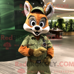 Maskottchenkostüm Olive Fox...
