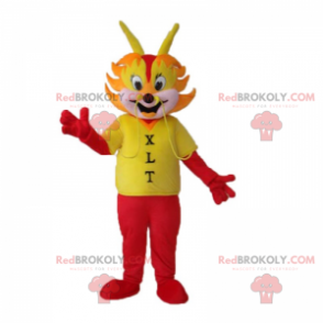 La faccia della mascotte del drago si accende - Redbrokoly.com