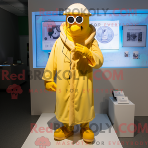 Gul Doctor maskot drakt...