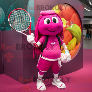 Magenta tennisketcher...